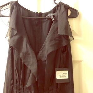 Robert Rodriguez Ruffle Silk Dress